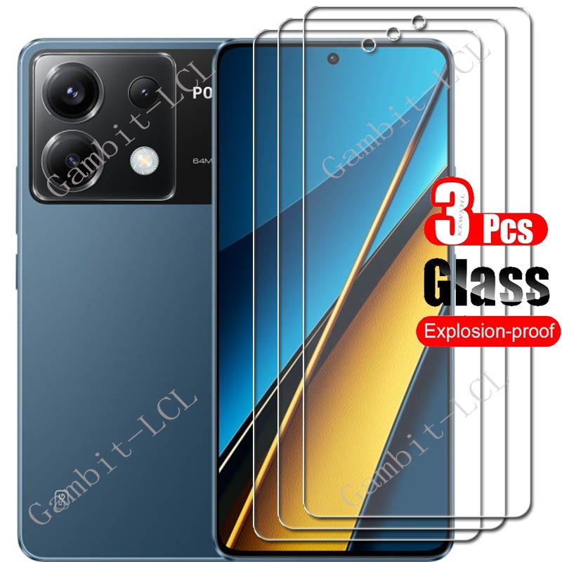 Gaming Console X6 - 1-3PCS กระจกนิรภัยสําหรับ Xiaomi Poco X6 5G