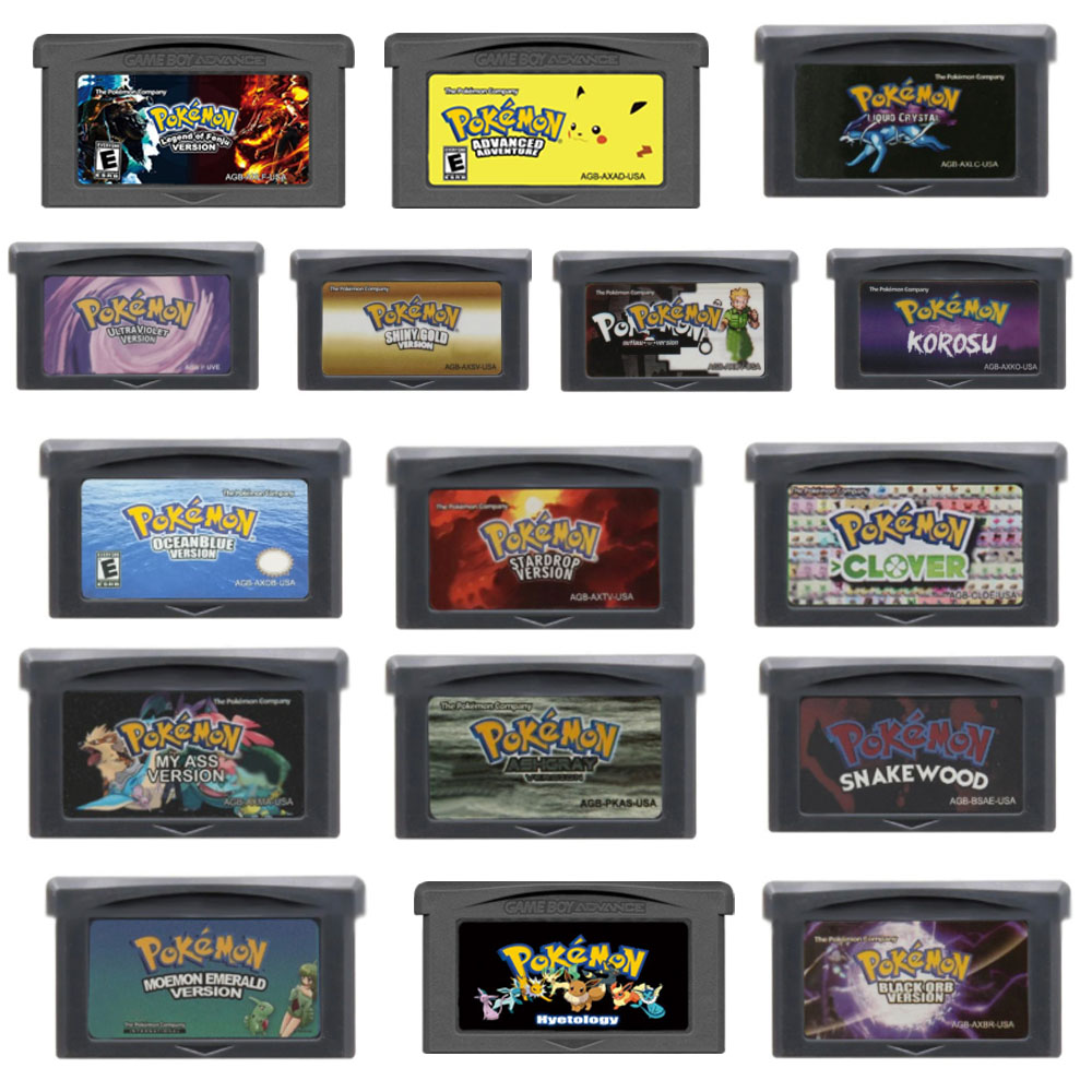 Gaming Console Video - GBA โปเกมอนซีรีส์เกมคาร์ทริดจ์ซิลเวอร์ ไรวัล รอม แฮ็ค 32