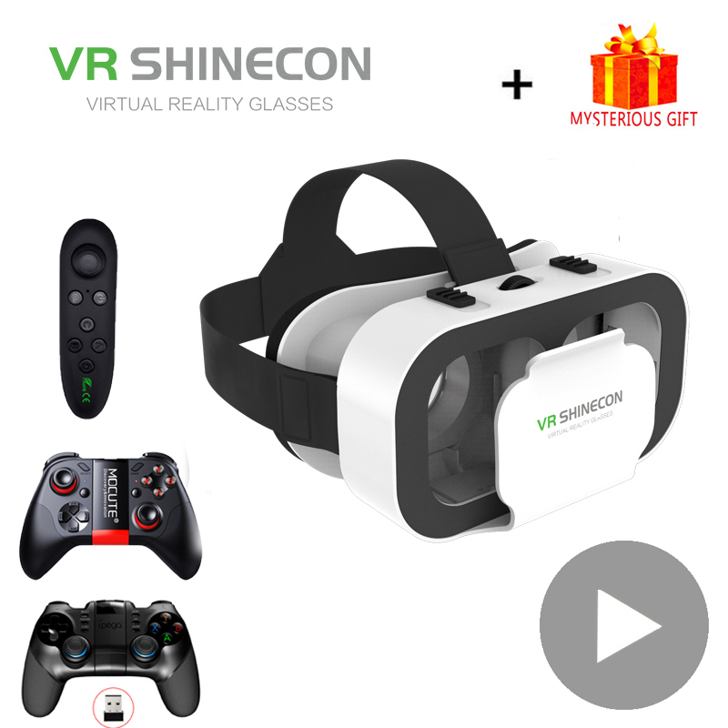 Gaming Console Vr - VR Shinecon Helmet 3Dแว่นตาเสมือนจริงสำหรับสมาร์ทโฟนโทรศัพท์สมาร์ทชุดหูฟังแว่นตาCasque Wirth Viarกล้องส่องทางไกลวิดีโอเกม