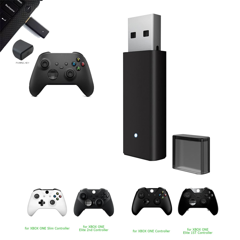 Microsoft Controller Xbox Wireless - อะแดปเตอร์ไร้สาย ตัวรับสัญญาณ USB สำหรับ Xbox One