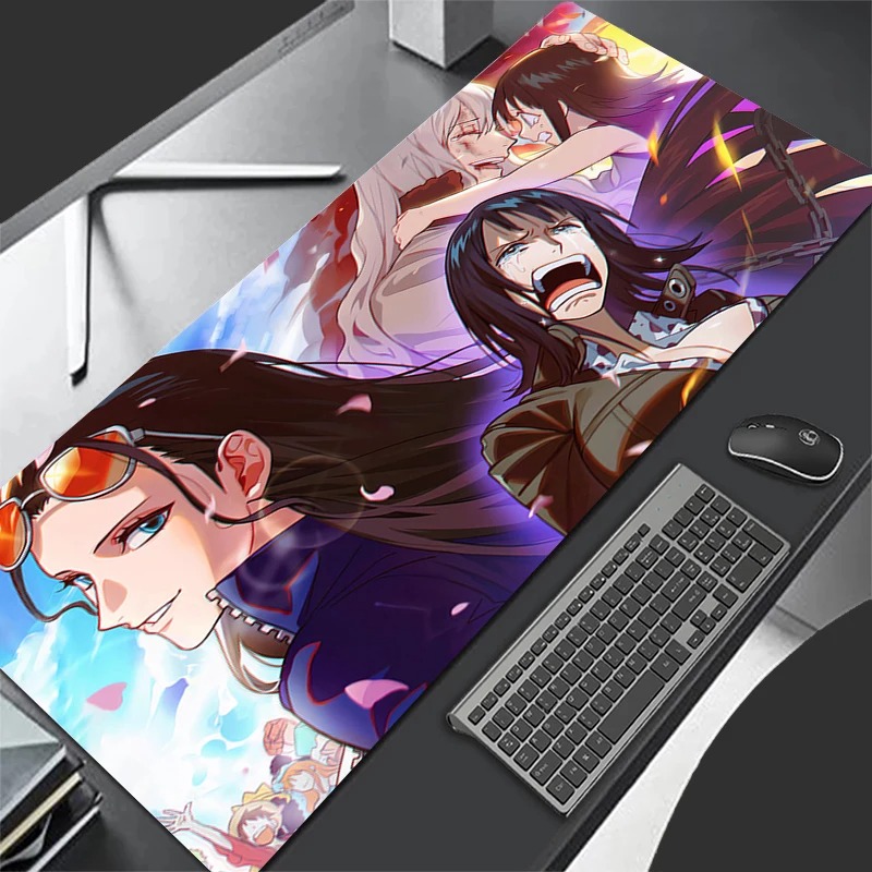 Pad Gaming Console - แผ่นรองเมาส์ลายอนิเมะสาวญี่ปุ่นสุดเซ็กซี่ สีม่วง สำหรับเกมเมอร์ แผ่นรองเมาส์น่ารัก ลาย O-one