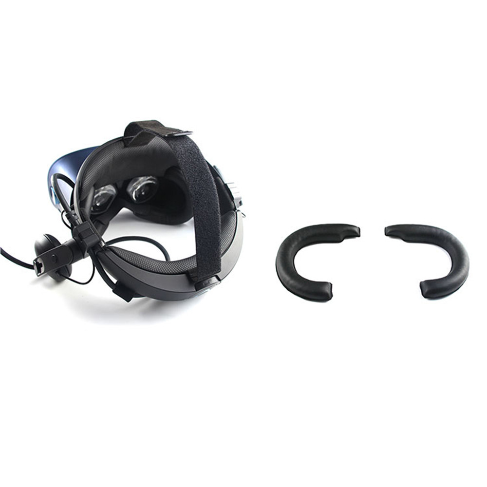 Gaming Console Vr - เบาะรองผ้าปิดตาหนัง PU สำหรับเปลี่ยนหน้าเคสสำหรับ HTC ชุดหูฟังจักรวาล Vive