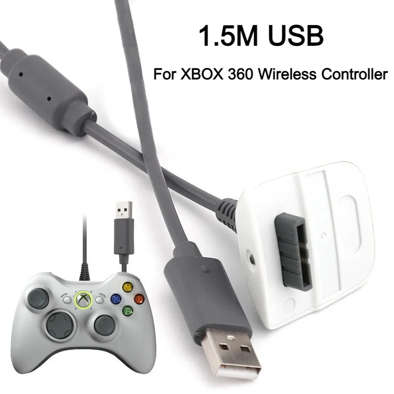 Microsoft Controller Xbox Wireless - สายชาร์จ USB สำหรับเกม 1.5 เมตร สำหรับคอนโทรลเลอร์ไร้สาย