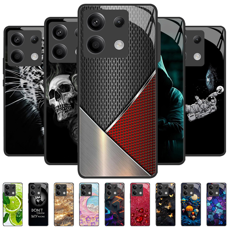 Gaming Console X6 - กระจกนิรภัยหรูหราสําหรับ Xiaomi Poco X6 Pro PocoX6