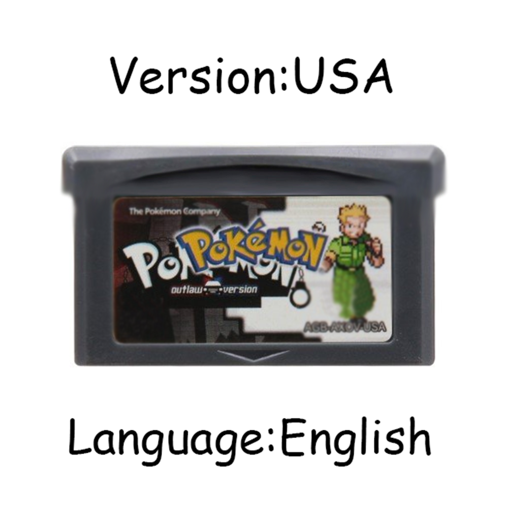 GBA โปเกมอนซีรีส์เกมคาร์ทริดจ์ - Gaming Console Video บทวิจารณ์และราคา