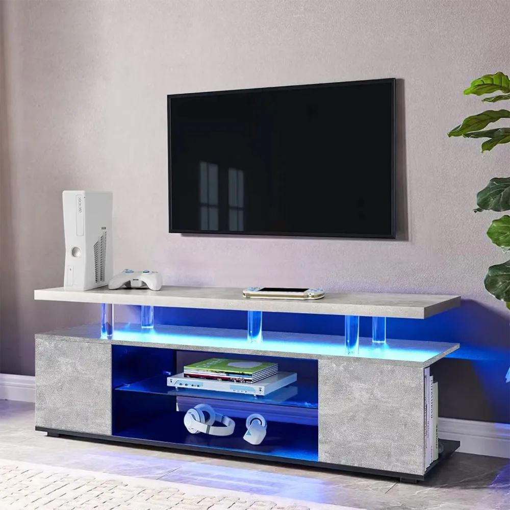ชั้นวางทีวีสำหรับทีวีขนาด 70 น - Gaming Console Entertainment Center บทวิจารณ์และราคา