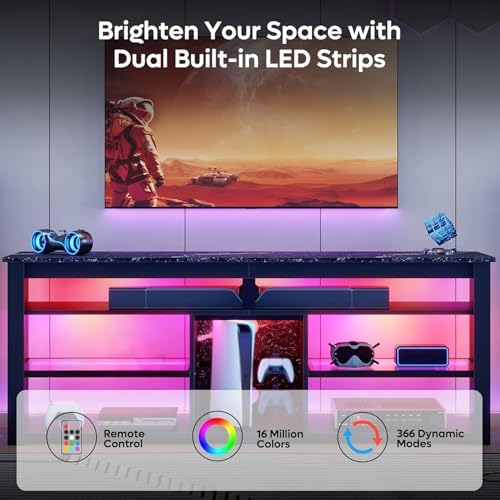 ขาตั้งทีวีสำหรับทีวีขนาด 70 นิ - Gaming Console Entertainment Center บทวิจารณ์และราคา