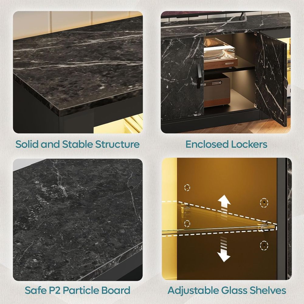ขาตั้งทีวีขนาด 80 นิ้ว หรือทีว - Gaming Console Entertainment Center บทวิจารณ์และราคา