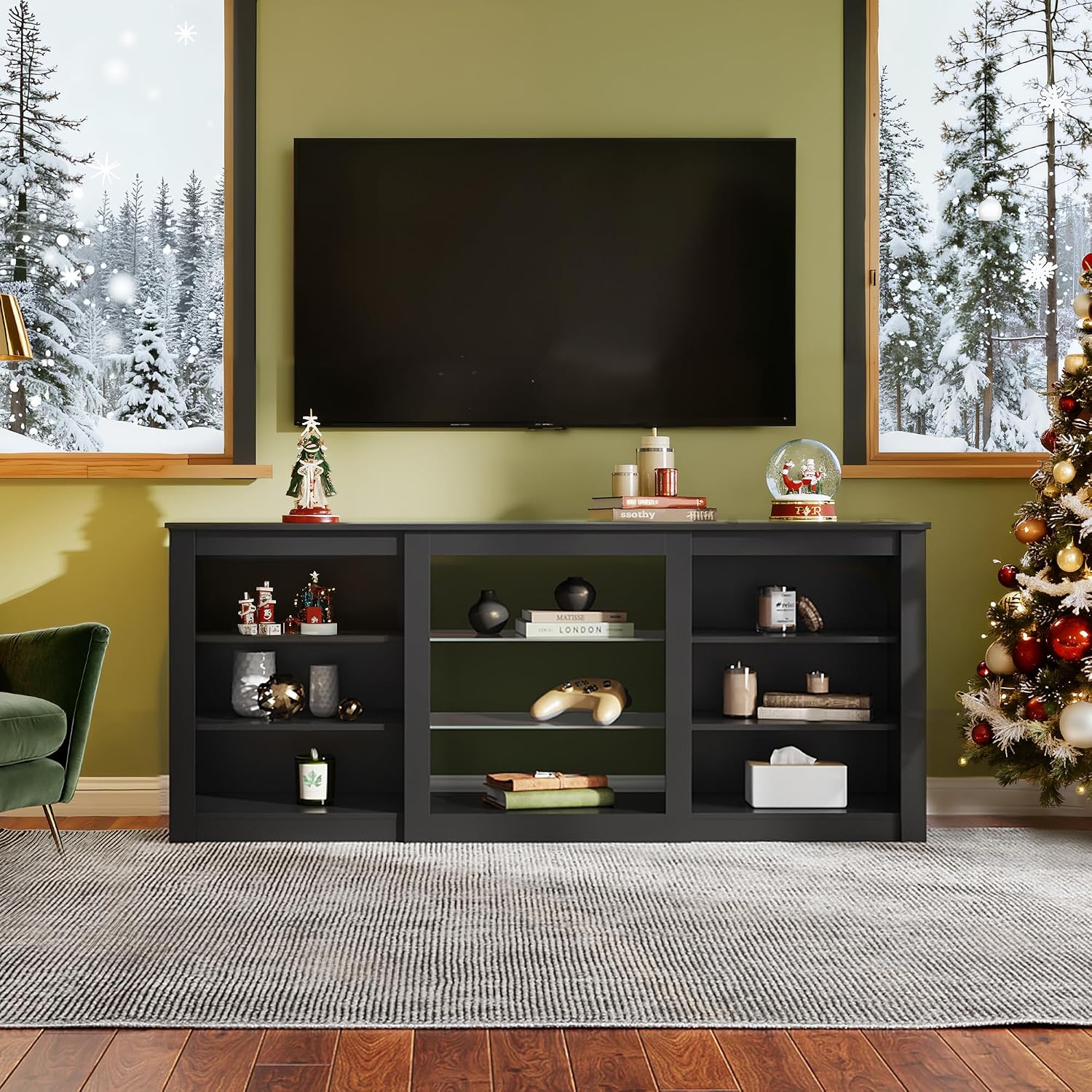 ชั้นวางทีวีทันสมัย ศูนย์รวมควา - Gaming Console Entertainment Center บทวิจารณ์และราคา
