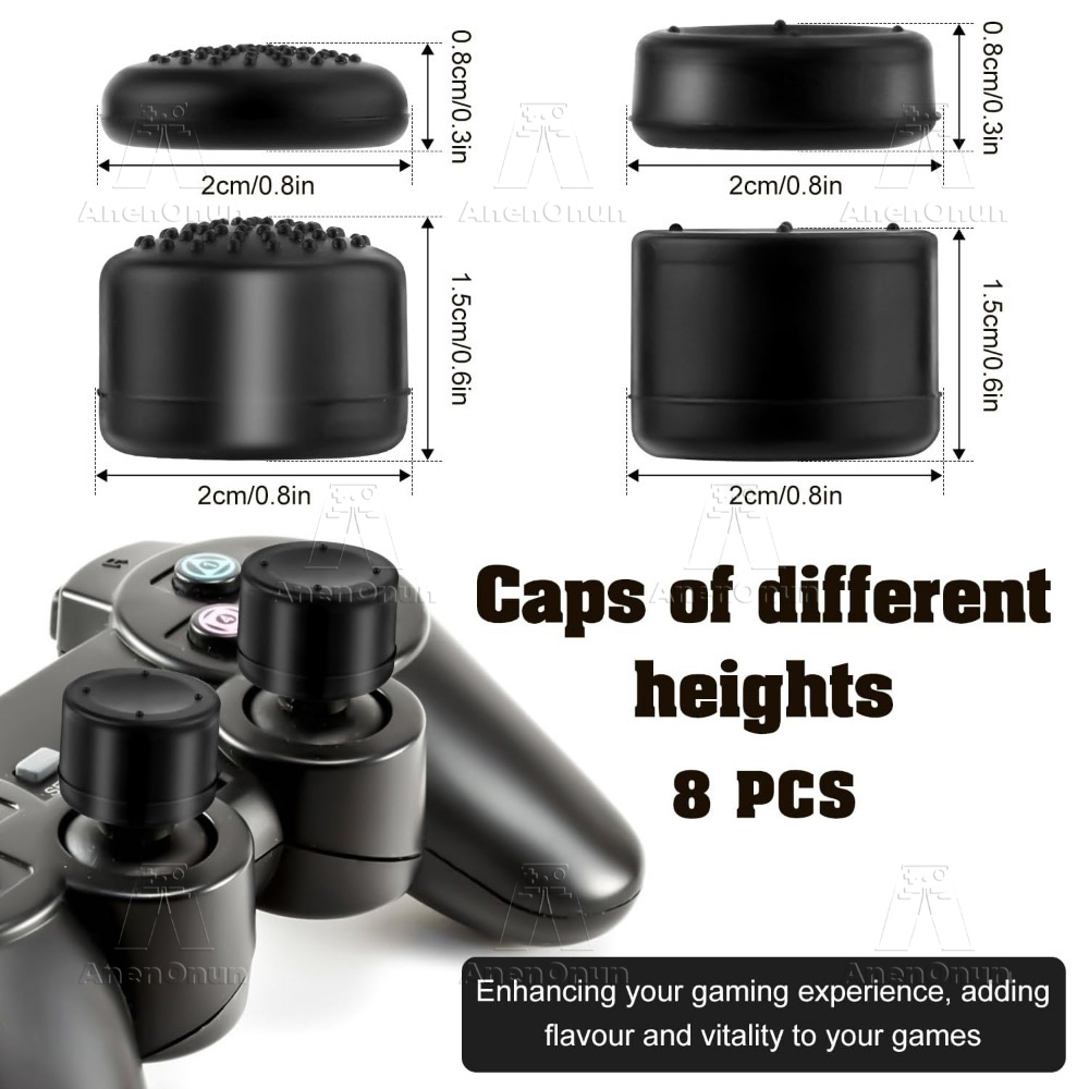 8PCS Thumb Grip Caps Controlle - Gaming Console And Pc บทวิจารณ์และราคา
