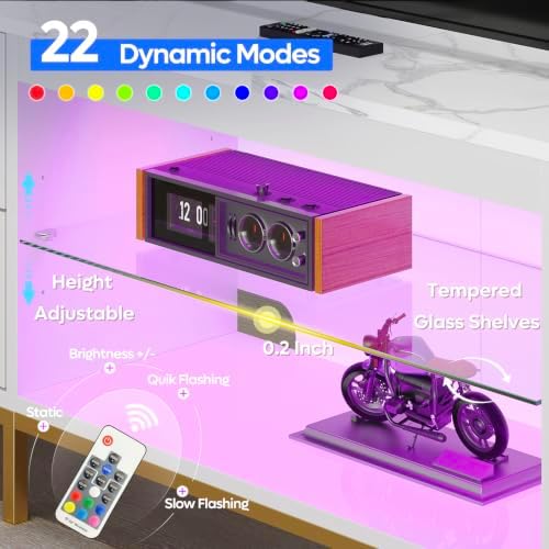 ขาตั้งทีวีสำหรับทีวีขนาด 75/80 - Gaming Console Entertainment Center บทวิจารณ์และราคา
